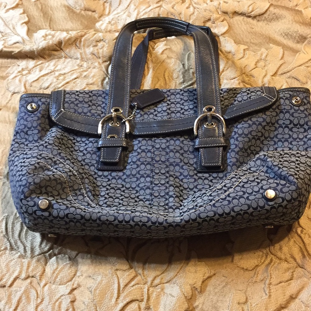 Coach signature handbag